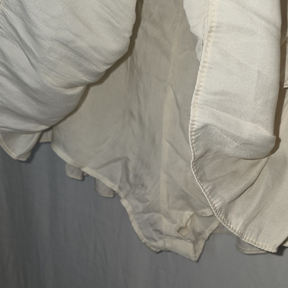 Mustard Seed Cream Ruffled Mini Skort - Picture 4 of 4